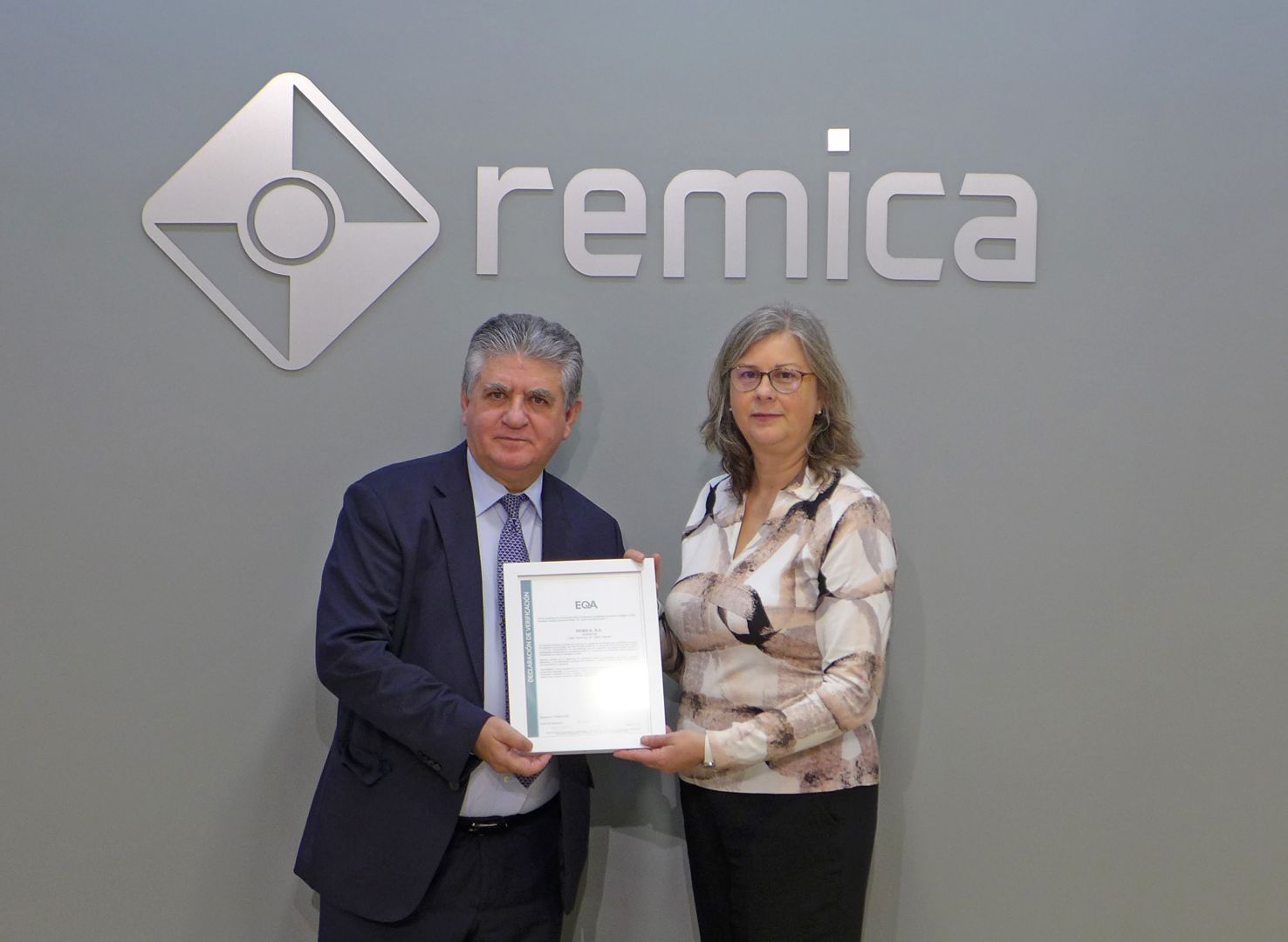 entrega certificado cae remica eqa